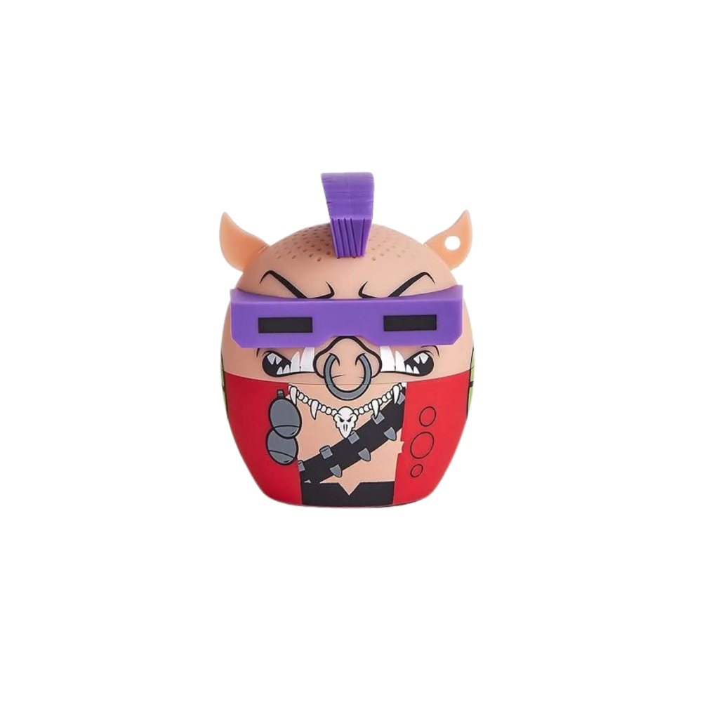 [BITTYBEBOP/NEW] Mini Bocina Portátil Bitty Boomers Nickelodeon TMNT Bebop Inalámbrica Bluetooth Café/Morado