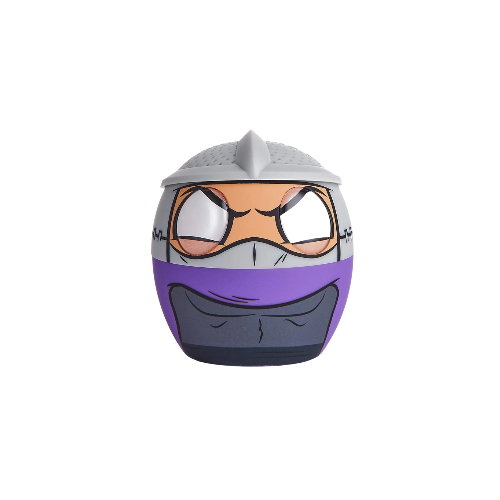 [BITTYSHREDD/NEW] Mini Bocina Portátil Bitty Boomers Nickelodeon TMNT Shredder Destructor Inalámbrica Bluetooth Gris/Morado