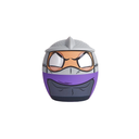 [BITTYSHREDD/NEW] Mini Bocina Portátil Bitty Boomers Nickelodeon TMNT Shredder Destructor Inalámbrica Bluetooth Gris/Morado