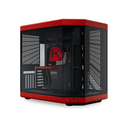 [CS-HYTE-Y70-BR] Gabinete Gamer HYTE Y70 Edición Estándar Cámara Dual Vista Panorámica E-ATX Cristal Templado Cable Riser PCIe 4.0 USB Type-C Negro/Rojo