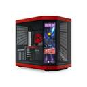 [CS-HYTE-Y70TTI-RB] Gabinete Gamer HYTE Y70 Touch Infinite Black Cherry Pantalla Táctil 14.9 2.5K E-ATX Cristal Templado Cable Riser PCIe 4.0 USB Type-C Negro/Rojo