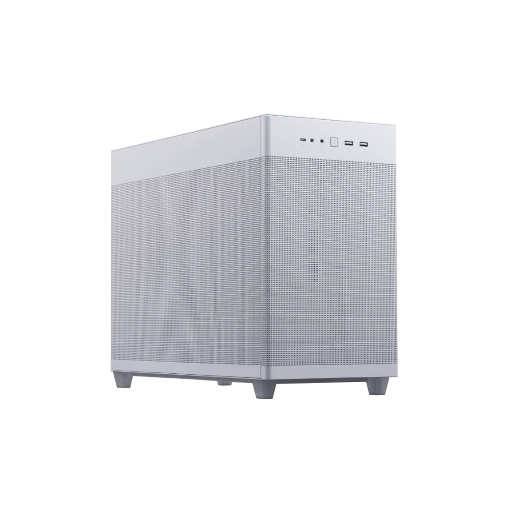 [AP201/WHT/MESH] Gabinete Gamer ASUS Prime AP201 White Micro ATX Malla Mesh Transpirable USB Type-C Sin fuente Blanco