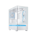 [PRIME AP202 TG ARGB WHITE] Gabinete Gamer ASUS Prime AP202 TG ARGB White Media Torre Cristal Templado Curvo USB Type-C  Sin fuente Blanco
