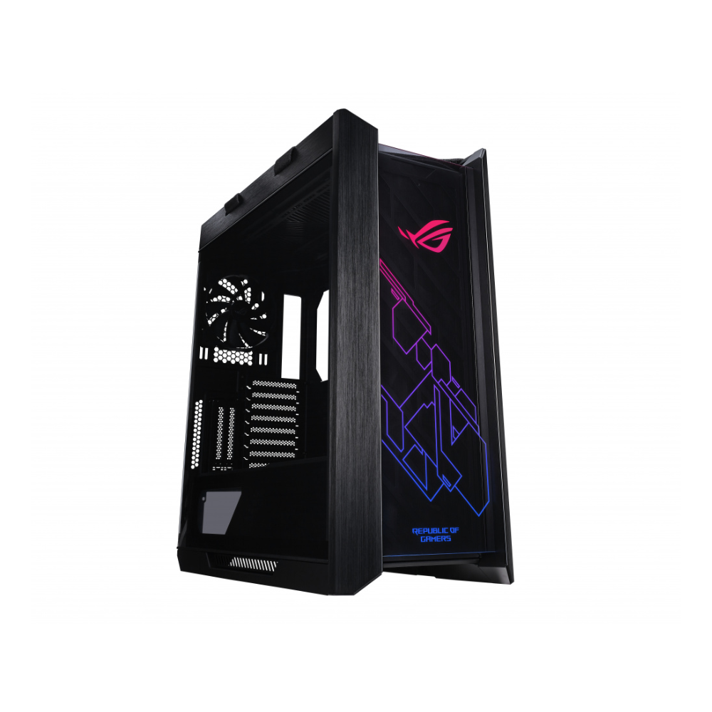 [90DC0020-B38000] Gabinete Gamer ASUS ROG Strix Helios GX601 E-ATX Triple Cristal Templado 4 Ventiladores USB Type-C Aluminio Negro