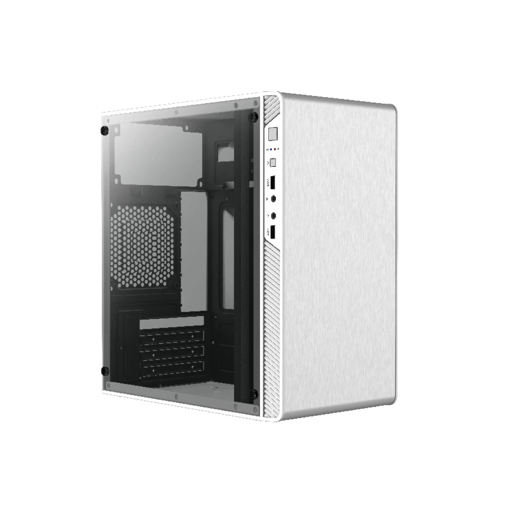 [AC-935852] Gabinete Gamer Acteck Performance II GI215W White Micro ATX Ventana Lateral Incluye Fuente de Poder 500W USB 2.0 Sin ventiladores Blanco