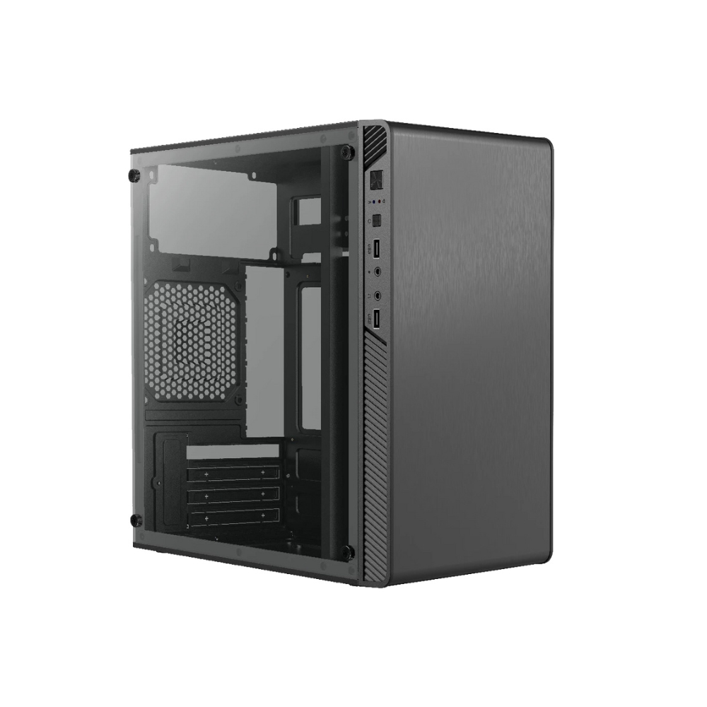 [AC-935784] Gabinete Gamer Acteck Performance II GI215W Micro ATX Ventana Lateral Incluye Fuente de Poder 500W USB 2.0 Sin ventiladores Negro