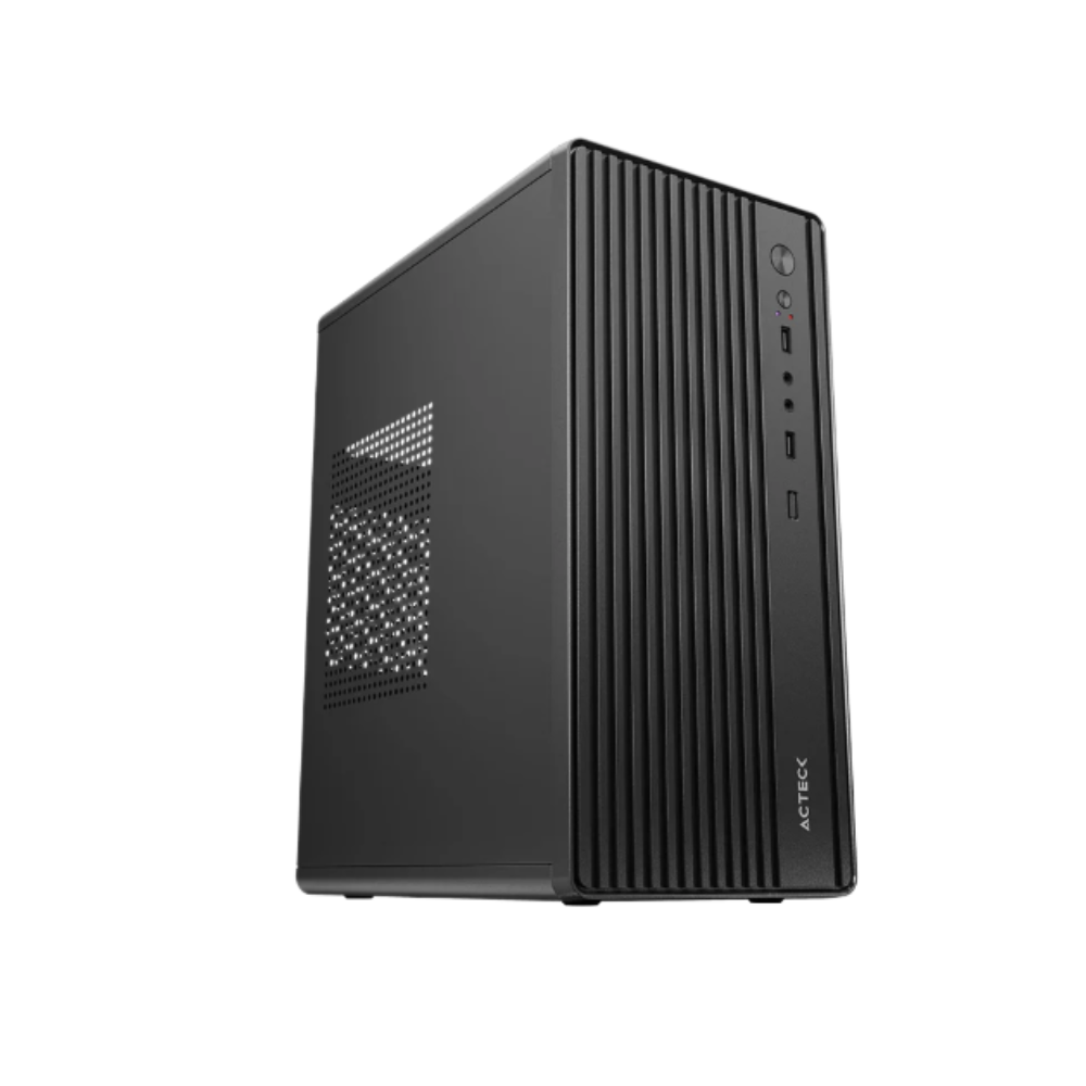 [AC-944588] Gabinete Acteck Performance Mini III GI210M Micro ATX Incluye Fuente de Poder 500W Frente Liso Metálico Sin ventiladores Negro