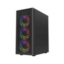 [BR-935982] Gabinete Gamer Balam Rush DragonFly II Mesh GM740 ATX Cristal Templado Frente Malla 4 Ventiladores RGB USB 3.0 Sin Fuente Negro