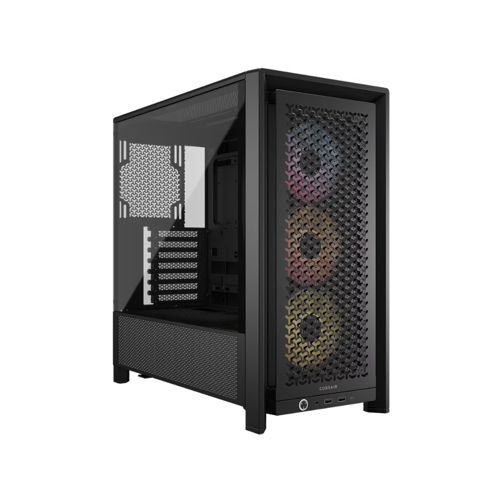 [CC-9011296-WW] Gabinete Gamer CORSAIR Frame 4000D RS ARGB ATX Cristal Templado 3 Ventiladores RS120 ARGB USB-C Sin Fuente Negro