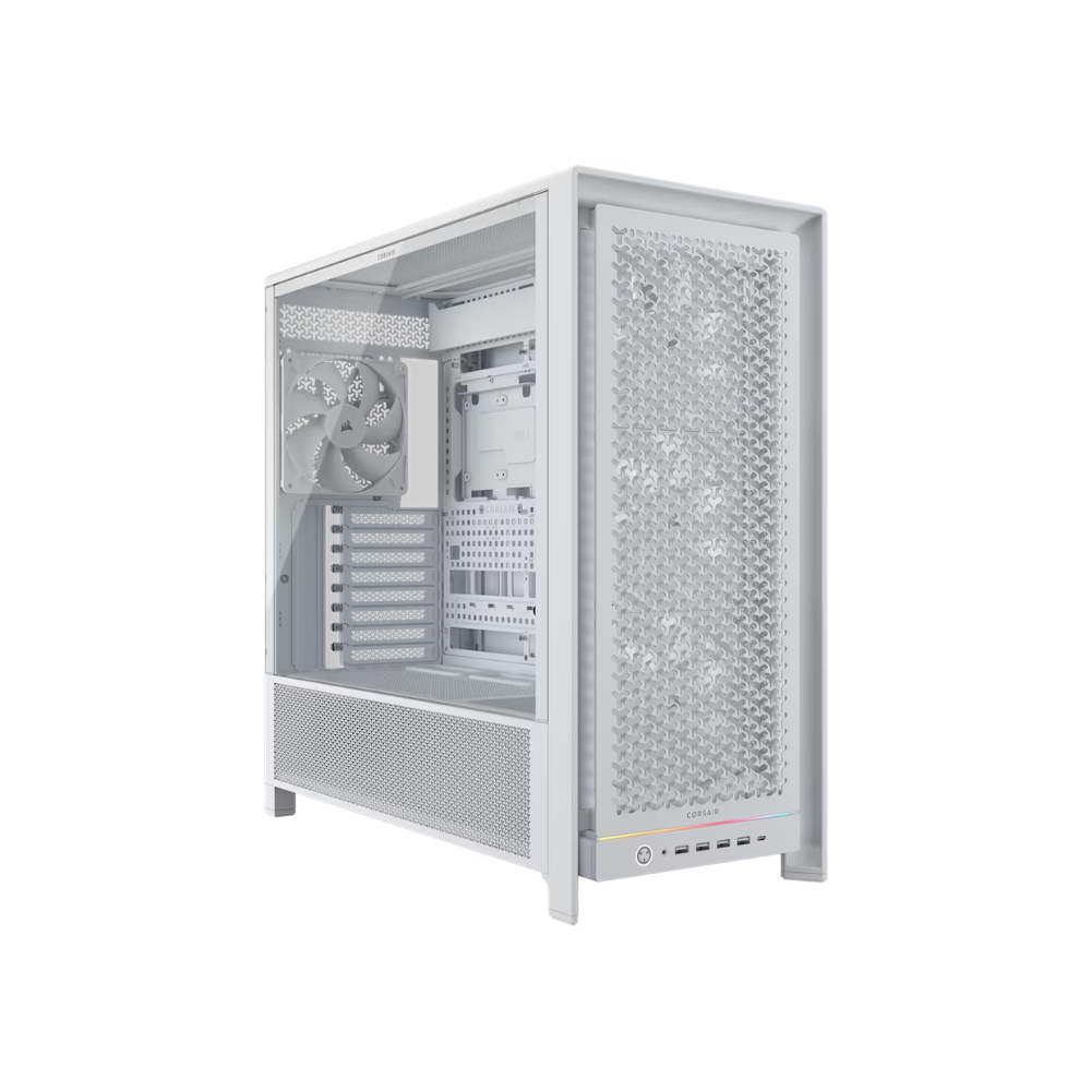 [CC-9011308-WW] Gabinete Gamer CORSAIR Frame 5000D White CC-9011308-WW ATX Cristal Templado Media Torre USB-C Sin Fuente Blanco