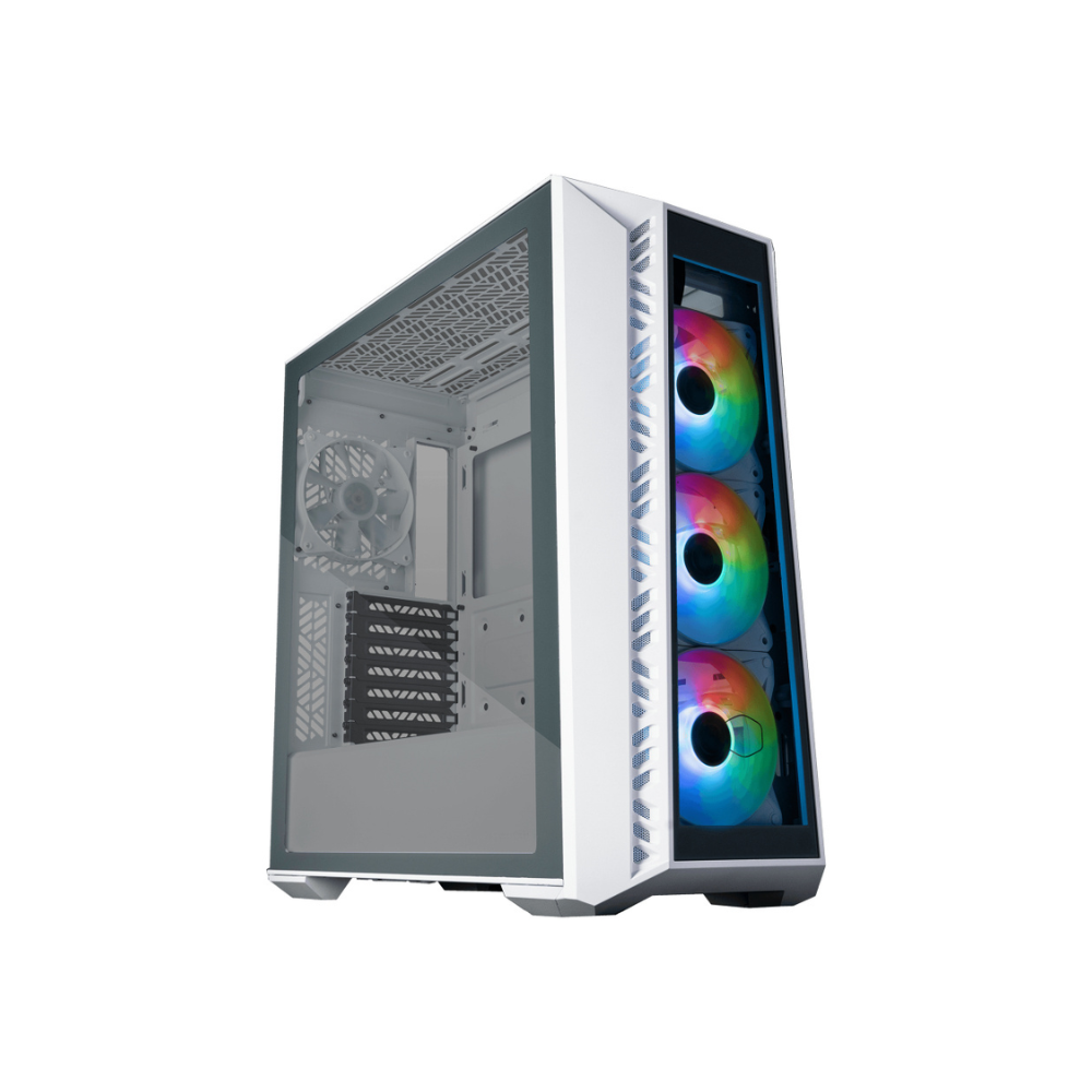 [MB520-WGNN-S01] Gabinete Gamer Cooler Master MasterBox MB520 ARGB White E-ATX Cristal Templado 4 Ventiladores USB 3.2 Sin Fuente Blanco