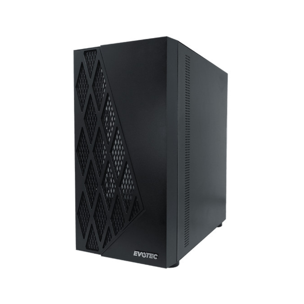 [EV-1018] Gabinete Evotec Taipei Micro-Tower Cristal Templado 3x Ventiladores RGB Negro