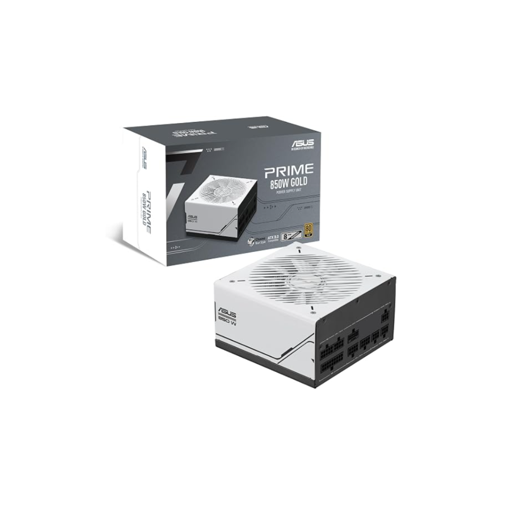 [AP-850G] Fuente de Poder ASUS Prime AP-850G 850W 80 PLUS Gold Totalmente Modular ATX 3.0 PCIe 5.0 Negro/Blanco