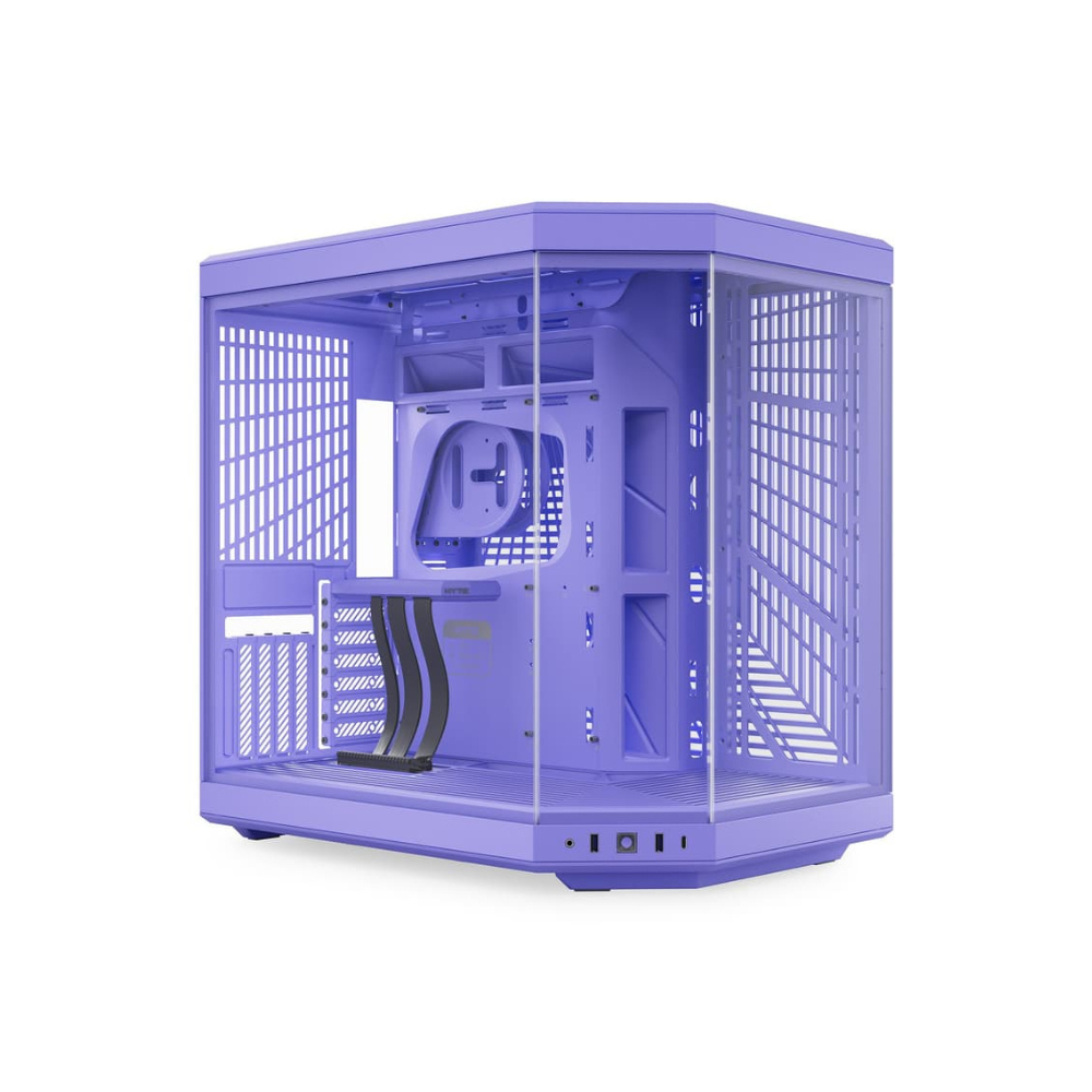 [CS-HYTE-Y70-TM] Gabinete HYTE Y70 Milky Edition Cristal Templado Panorámico ATX Cable Riser PCIe GPU Sin Fuente Sin Ventiladores Lila