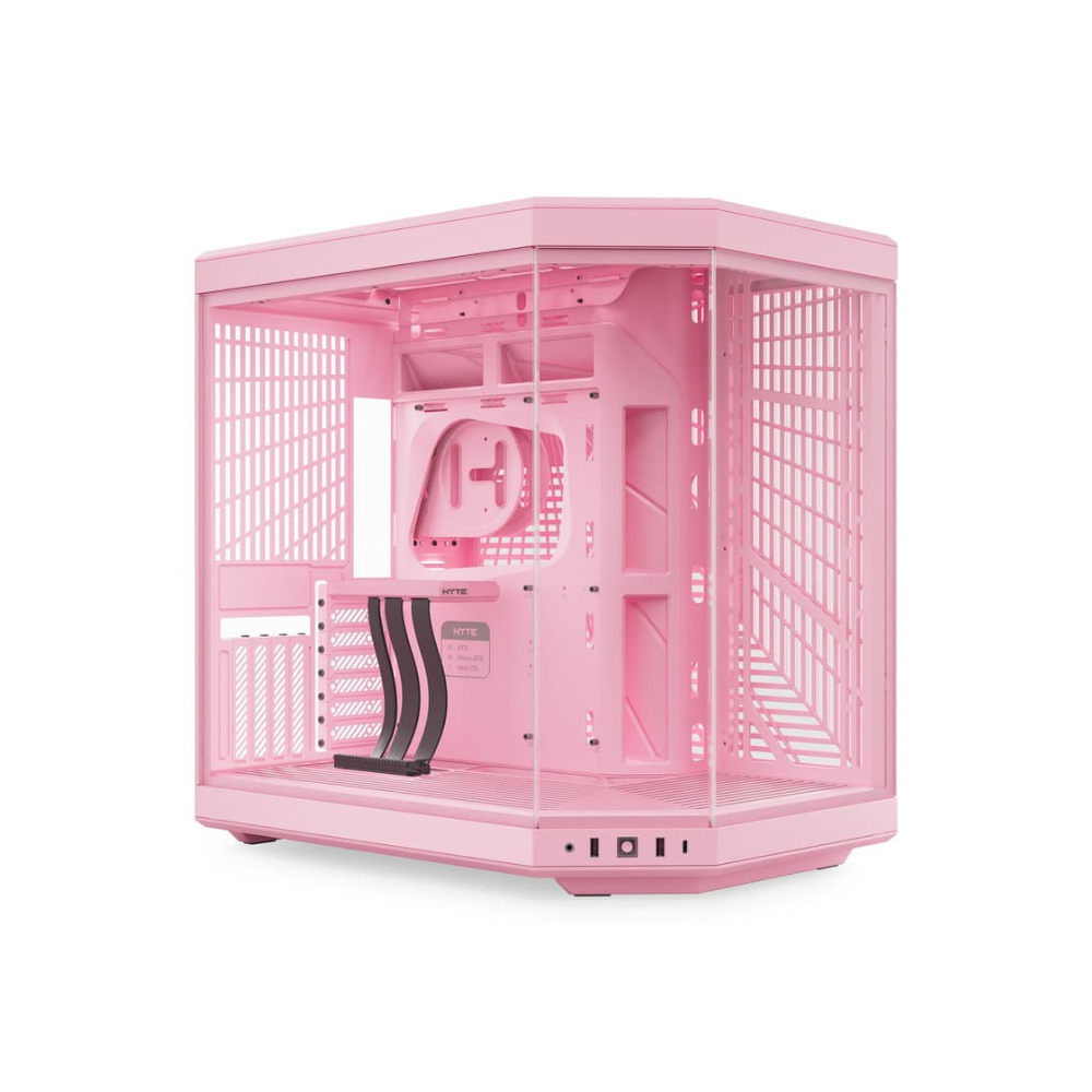 [CS-HYTE-Y70-SM] Gabinete HYTE Y70 Milky Edition Cristal Templado Panorámico ATX Cable Riser PCIe GPU Sin Fuente Sin Ventiladores Rosa