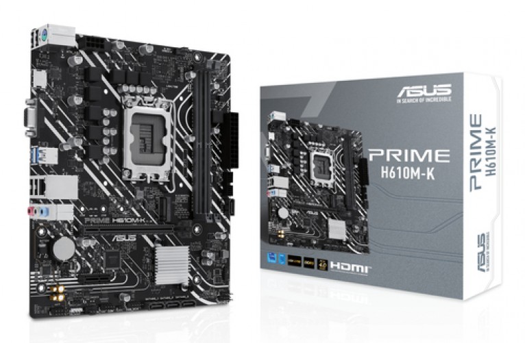 [Prime H610M-K] Tarjeta Madre ASUS PRIME H610M-K, Intel H610, LGA 1700, Micro-ATX, DDR5-SDRAM, M.2, PCIe 4.0