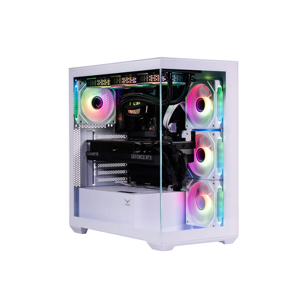 [NA-0637B] Gabinete Naceb NA-0637B Midi-Tower Cristal Templado Malla ATX Sin Fuente 4x Ventiladores Blanco