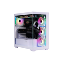 [NA-0637B] Gabinete Naceb NA-0637B Midi-Tower Cristal Templado Malla ATX Sin Fuente 4x Ventiladores Blanco