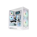 [CA-11F-00M6WN-00] Gabinete Thermaltake View 390 Air Snow Mid Tower Cristal Templado ATX Sin Fuente 2x Ventiladores Blanco