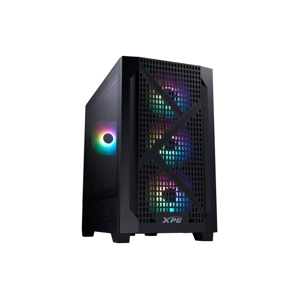 [LANDER300MAA-BKCWW] Gabinete XPG Lander 300 Media Torre Cristal Templado Malla ATX Sin Fuente 4x Ventiladores Negro