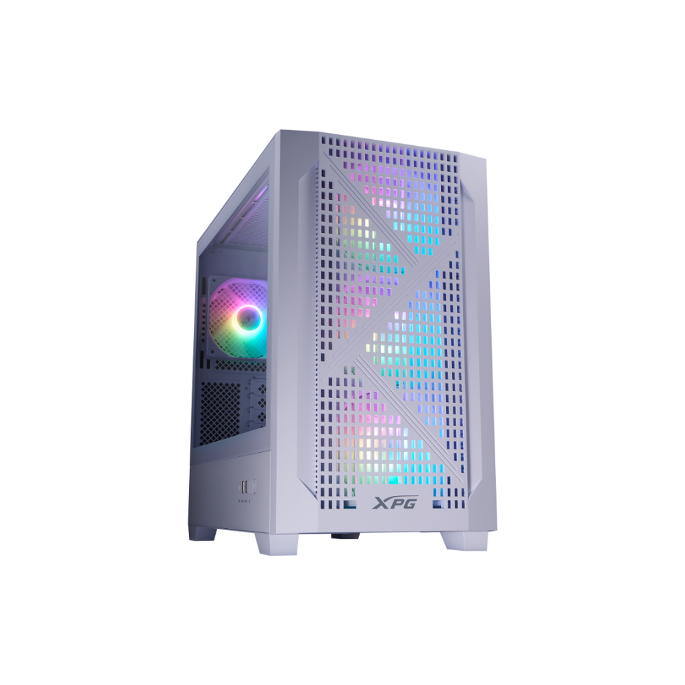 [LANDER300MAA-WHCWW] Gabinete XPG Lander 300 Media Torre Cristal Templado Malla ATX Sin Fuente 4x Ventiladores Blanco