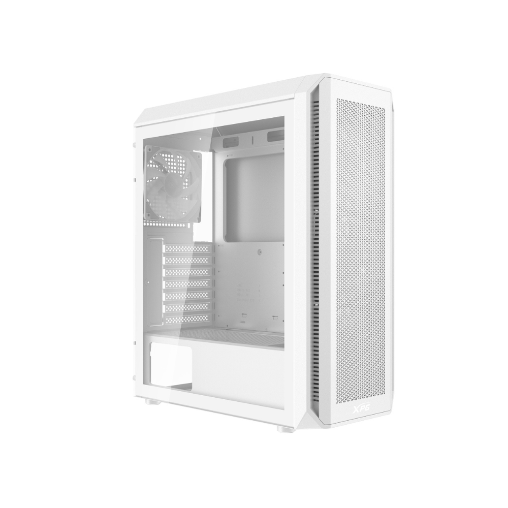 [VALORAIRPLUSMTA-WHCWW] Gabinete XPG VALOR AIR PLUS Midi-Tower Cristal Templado Malla ATX Sin Fuente 4x Ventiladores Blanco