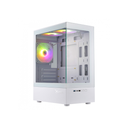 [XZGAZNY1W] Gabinete XZEAL XZGAZNY1W Mini-Tower Cristal Templado Micro-ATX Sin Fuente 1x Ventilador Blanco