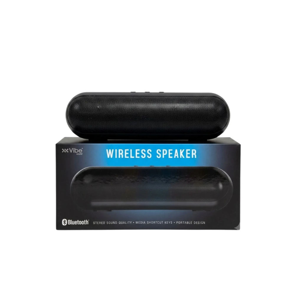 [DG-478-ASST/BLACK/NEW] Bocina Portátil Inalámbrica Vibe Estéreo Bluetooth Recargable Negro
