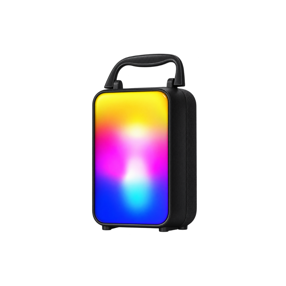 [DG-SBSS-BLK/NEW] Bocina Portátil Inalámbrica Vibe FLAME LED Bluetooth Party Recargable Negro