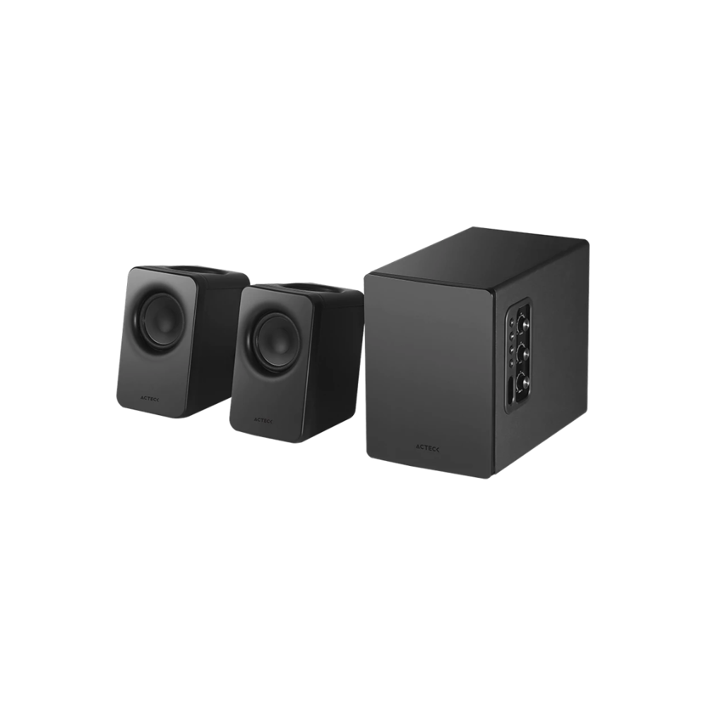[AC-940832] Bocinas con Subwoofer Acteck S-PRO BS495 2.1 Canales Bluetooth HDMI RCA USB 3.5mm Negro