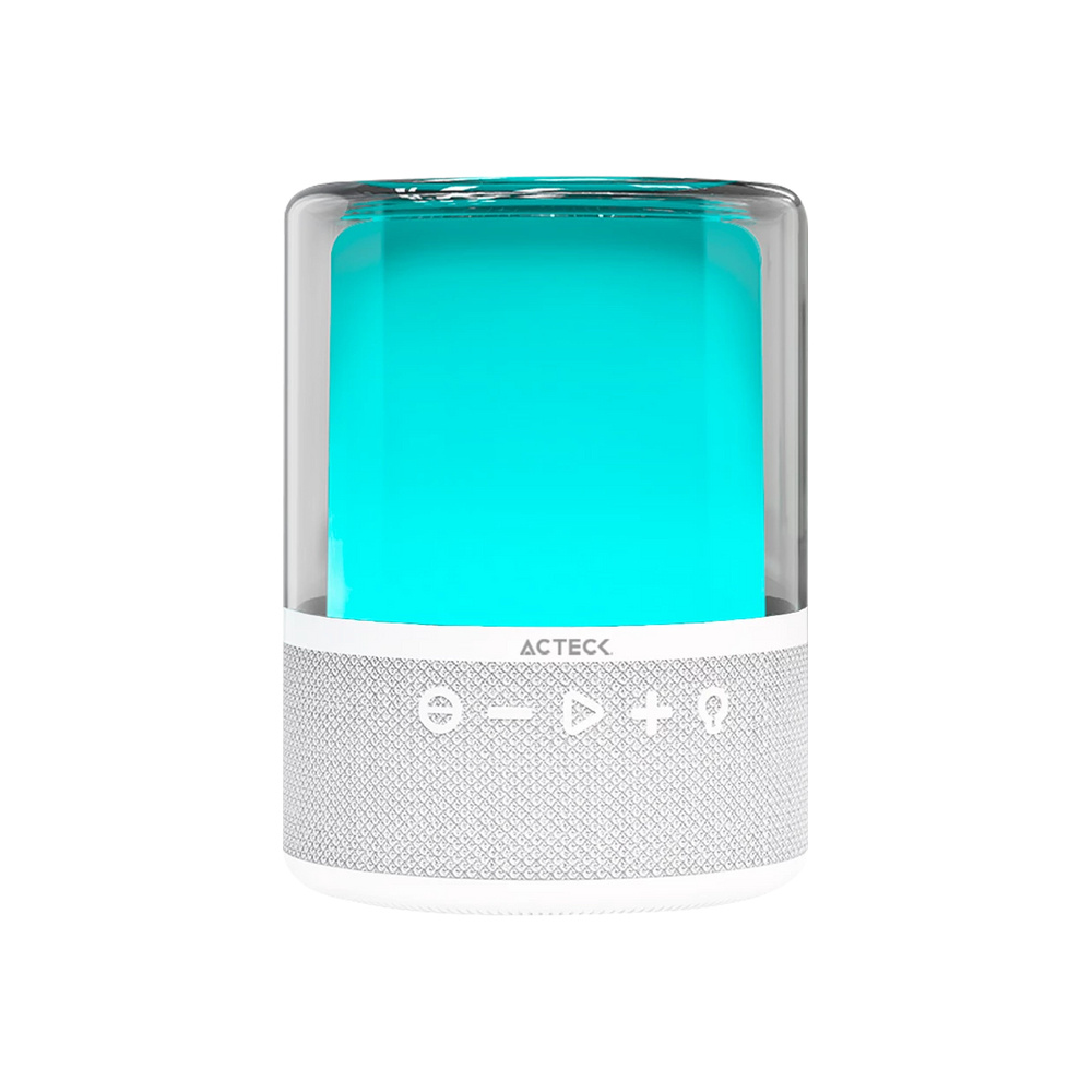 [AC-936415] Bocina Portátil Acteck Glee Pure AP50, Bluetooth, Inalámbrico, 40W RMS, USB-C, Blanco